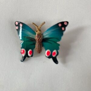 Vintage enamel brooch